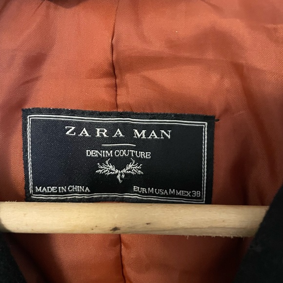 Medium Zara Men’s Topcoat Woolblend - Picture 3 of 4